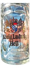 König Ludwig Bierkrug Glas