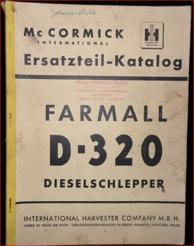 Cormick farmall 320 - cormick,