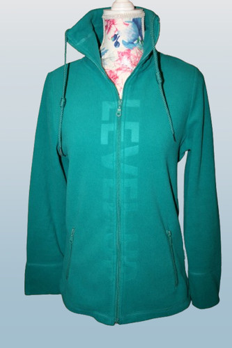 Sportliche fleecejacke petrol - fleecejacke,