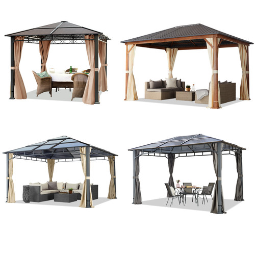 Gartenpavillon hardtop dach - hardtop,
