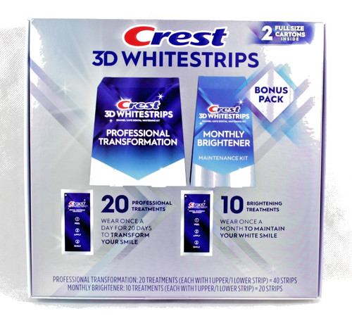 Crest whitestrips strips - 3d,