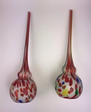 Murano Solifleur in einer Mehrschicht Glasvase mit bunten Einschmelzungen
