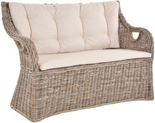 Zweisitzer-Bank Rattan-Sofa