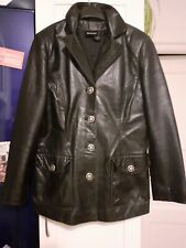 TOP! traumhafte weiche edle Echtlederjacke **DKNY** schwarz Gr. M
