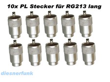 10x PL-259/9 RG213 lang