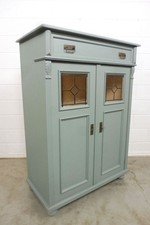 Vertiko Küchenschrank Schrank Kommode aus Weichholz in hellgrün Landhausstil