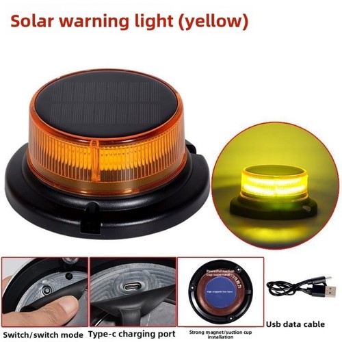 Solar led rundumleuchte magnet - rundumleuchte,