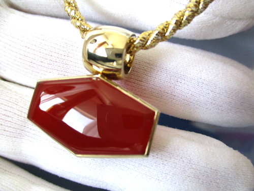 Karneol clip anhänger 585 - karneol, clip-anhänger