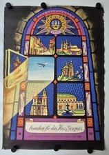Plakat Československo Prag Čedok ČSA Feiglova Reisen Travel 1957 Original groß