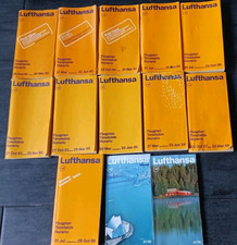 13x Lufthansa Flugplan Flugpläne 1985 bis 1988 Flugzeug Konvolut 80er