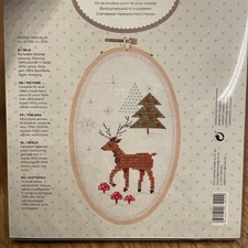 Stickbild mit Rahmen Winter