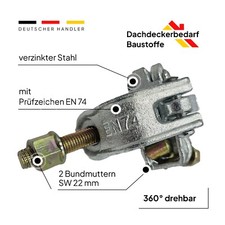 Drehkupplung mit Bundmuttern