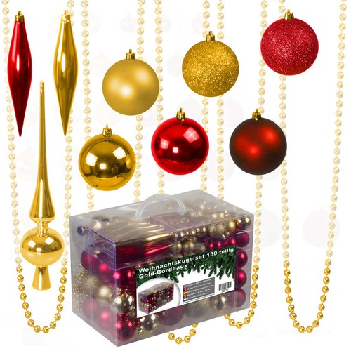 130tlg weihnachtskugel deko - weihnachtskugel,