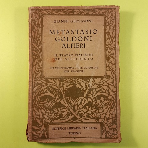 Metastasio goldoni alfieri - metastasio,