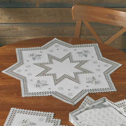 Permin hardanger tischdecke - hardanger,