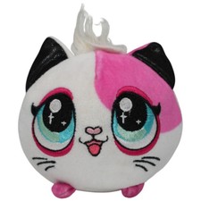 Süße runde Katze Kuscheltier 9cm Gebraucht Katze