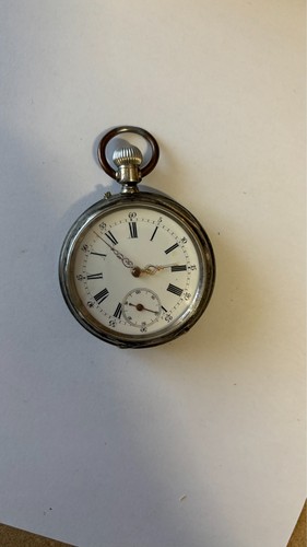 Antike taschenuhr versilbert - antike,
