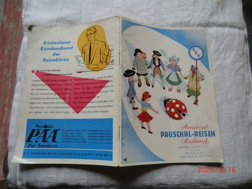 Reiseprospekt der 1953 - reiseprospekt,