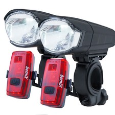 2x bemiX Fahrradlicht LED Set