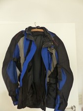 Motorradjacke, blauschwarz, mit herausnehmbarer Innenjacke