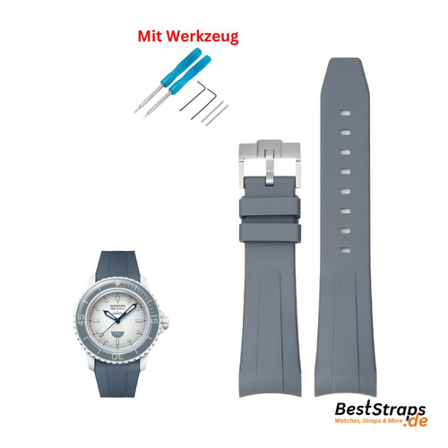 Silikon armband grau blancpain - grau,