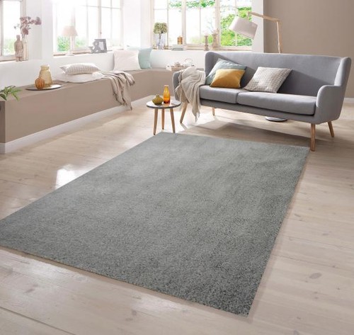 Shaggy teppich uni design - in,