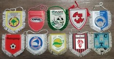 Sammlung 28 Konvolut 10 alte Wimpel Pennants ÖFB SFV Südamerika AC Milan Tours