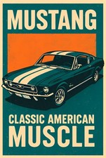 Blechschild FORD MUSTANG 30 x