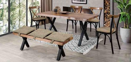 Esstisch aus holz und - esstisch,
