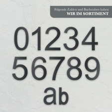 Hausnummer Edelstahl H30cm