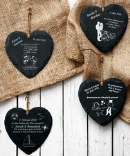 Schiefer-Herz Geschenk
