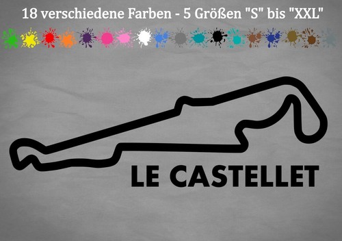 Castellet aufkleber circuit - le,