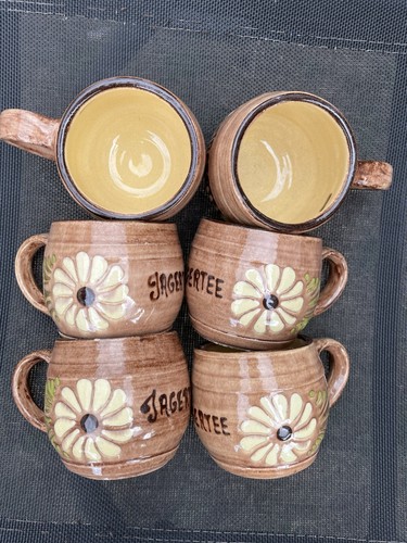 6er set keramikbecher - keramikbecher, mit