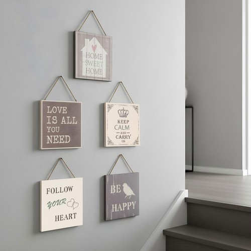 5er set wandbilder 20x20cm - set,