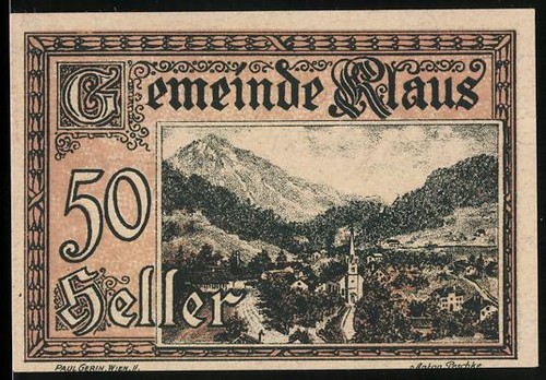 Notgeld klaus 1920 heller - klaus, 1920,