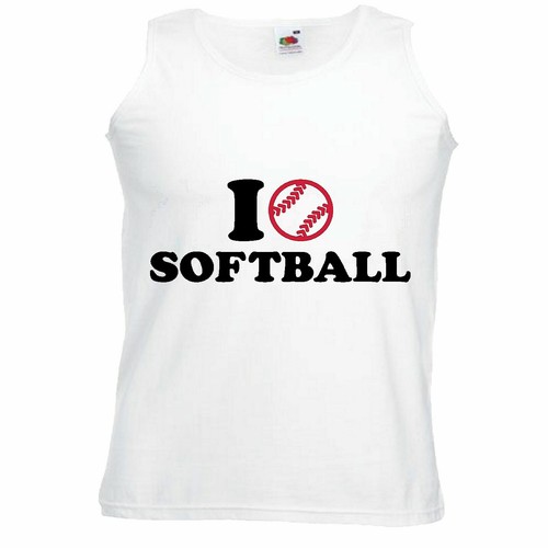 Tank top love softball - softball,
