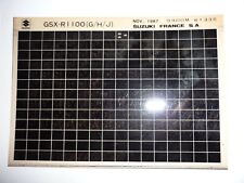 Suzuki  GSX-R1100 (G/H/J) Nov 1987  Microfiche Motorrad original ETK