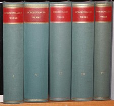 Arthur Schopenhauer Werke Band I-V, Wissenschaft Buchgesellschaft, Insel Cotta