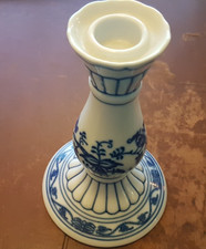 Zwiebelmuster Kerzenständer (h 16cm) - D Czechoslovakia Porzellan