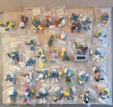 Schleich schlümpfe 34 Figuren konvolut mit Bully Scheune