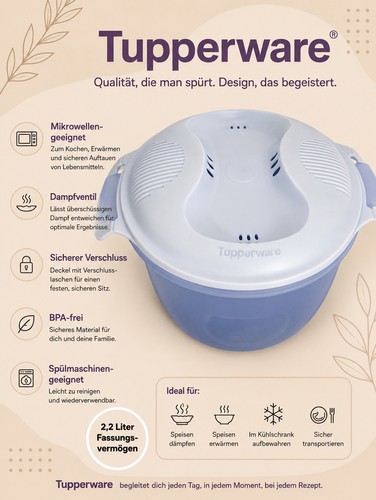 Tupperware reis meister - 2,2, l
