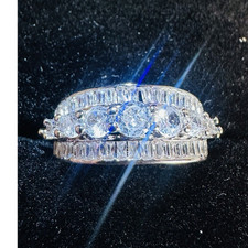 Silber 925 ring - silber, weißem
