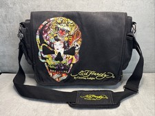 Ed Hardy Umhängetasche in Schwarz - Eternal Love Totenkopf | 40x30 | Sehr Gut
