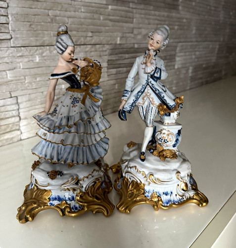 Capodimonte porzellan paar - capodimonte, porzellan-paar