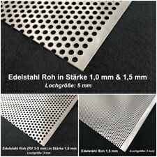 Lochbleche Edelstahl Blank