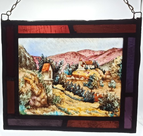 Fensterbild bleiverglasung - fensterbild,