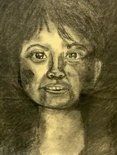 KOHLESTIFT ZEICHNUNG PORTRAIT