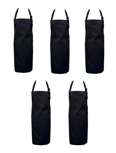 Schwarz 5er pack - 5er, latzschürze