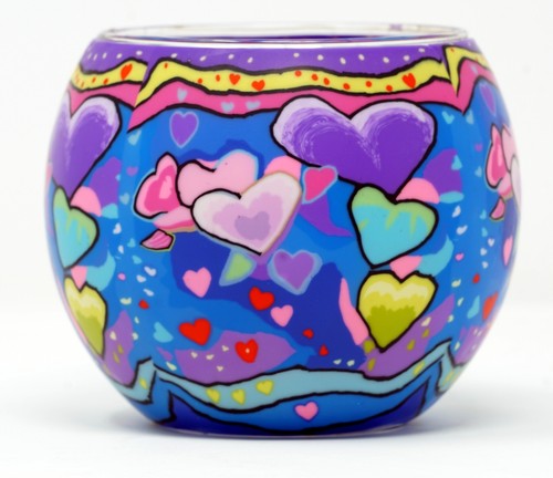 Windlicht herzen der liebe - windlicht,