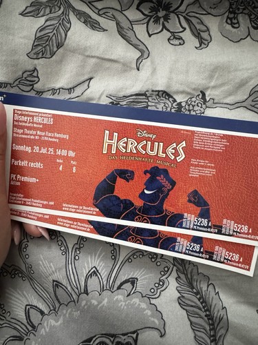 Hercules musical 2 karten - hercules,